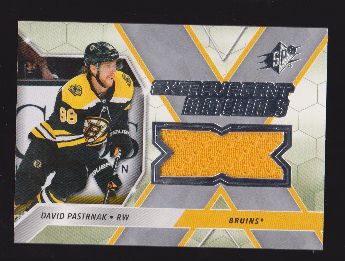 (image for) 2020-21 SPx Extravagant Materials #EXDP David Pastrnak
